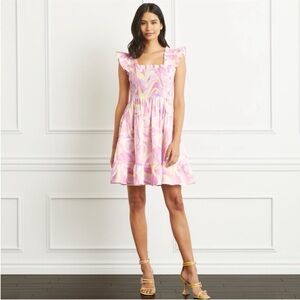 Hill House The Elizabeth Nap Dress Linen Candy Kaleidoscope
